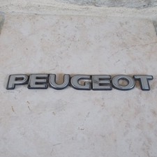 Ancien insigne emblème PEUGEOT série mascotte plaque badge voiture auto silver