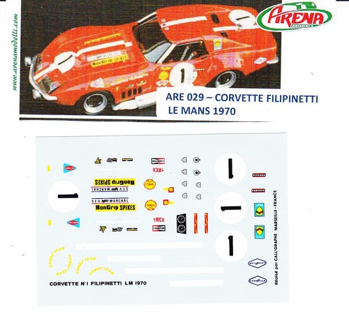 Decal corvette filipinetti - corvette,