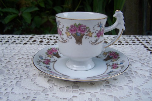 Ancienne tasse porcelaine fine - ancienne,