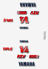YAMAHA RZ 500 - Kit déco Sticker decals - RZV500R  1984-86 - RZ500