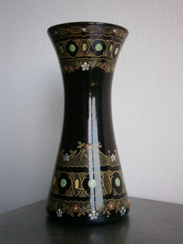 Vase legras verre émaillé - vase,