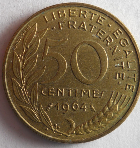 1964 france centimes - 50,