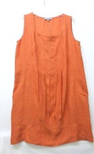 Robe MOGADOR, Lin, orange épicé, Taille 38, TBE