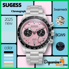 ✅ Montre Sugess Homme Chronographe ST1907 Dopamine S457 2025 Pilote Mécanique