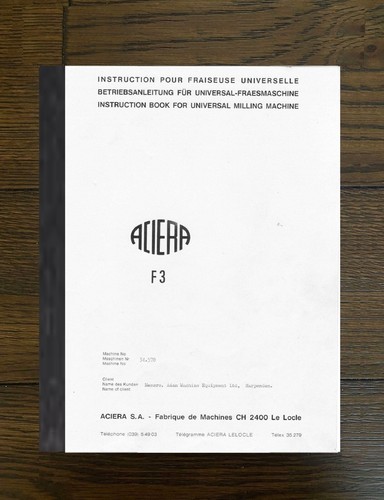 Operator instructions manual - operator,