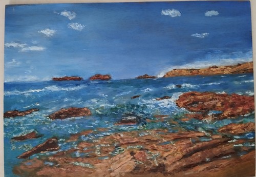 Tableau huile marine - huile, cm
