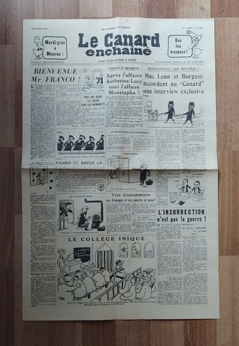 Canard enchaîné 1843 - canard,