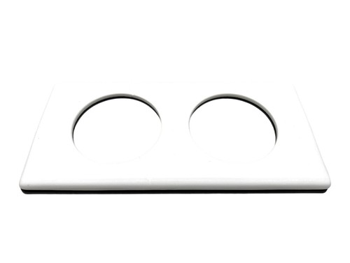 Plaque recouvrement pour 2 - plaque,