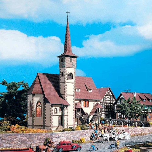 Eglise village maquette à - eglise, de