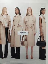 BURBERRY BAG Lady Designer Fashion Handbag Purse Print Ad/BLACK & WHITE