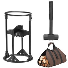 Fendeur de buche manuel - Fendeuse bois de chauffage en fonte 20 x 20 x 38 cm