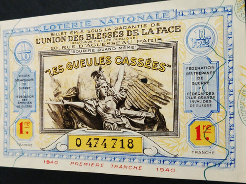 Rare billet paris 1940 - rare:billet, paris".1940"
