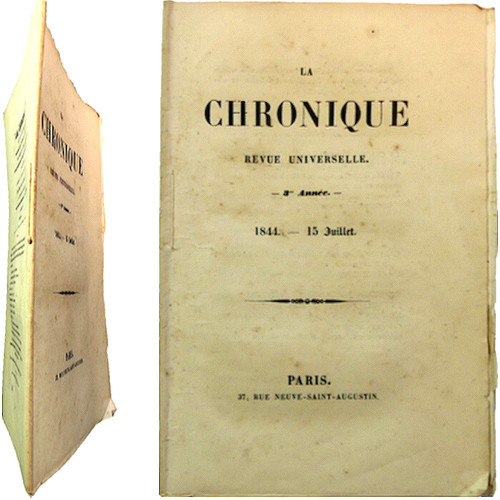 Chronique revue universelle - revue,