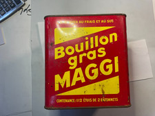 Ancienne Boîte Publicitaire BOUILLON KUB MAGGI en tôle Vintage