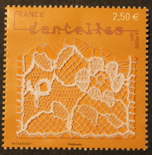 Timbre france dentelles - france,