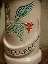 POT A PHARMACIE EN FAIENCE ATROPA BELLADONA