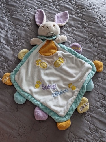 Doudou lapin plat mon super - doudou,