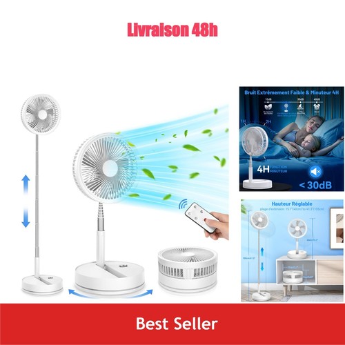 Ventilateur sur pied portable - sur,