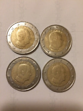 LOT 4 PIECES 2 EUROS MONACO (DÉJÀ CIRCULEES) 2014 2015 2016 2017