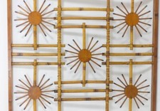  claustra 1960 bambou, osier et bois