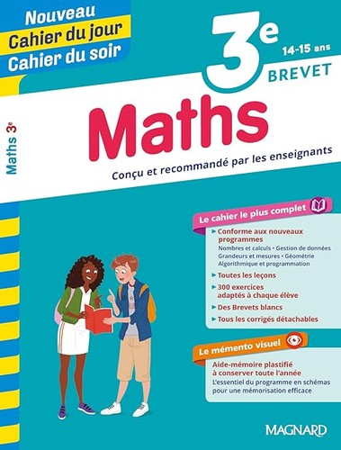 Maths cahier du jour - -,