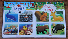 LA PETITE IMAGERIE - LE MER / LES ANIMAUX DE LA FORÊT - FLEURUS - 2005/06 - TBE