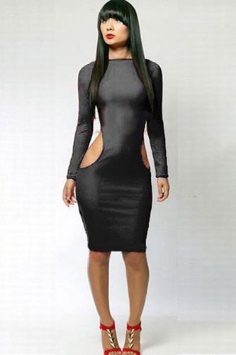 Robe moulante longue - robe,
