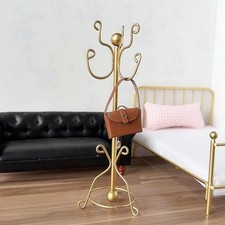 Porte-manteau pour maison de poupée 1/12, support pour vêtements,