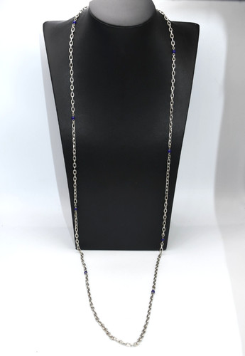 Collier chaîne longue argent - longue,