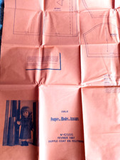 patron poupée modes et travaux NON DECOUPER COMPLET  Fevrier 1987