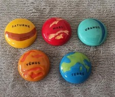 5 Fèves les Planètes. Lot 9