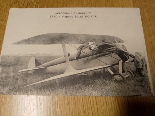 Cpa avion bourget spad hispano - avion,