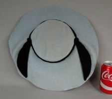 beau chapeau ancien capeline tissu auto agrippant style art déco