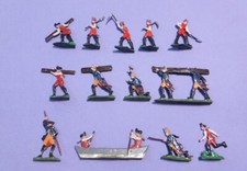 Plats d'étain - Zinnfiguren : Soldats du Génie de Frédéric II - 15 figurines