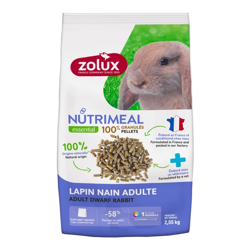 Granulés pour lapin nain
