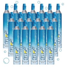 sodastream lot de 18 cylindres de recharge de gaz co2 60l pour machine à