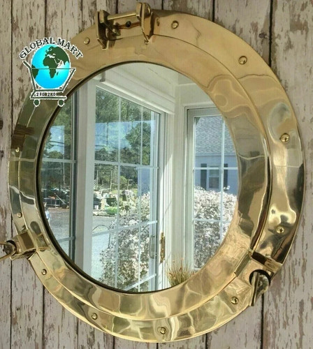 Miroir hublot laiton - laiton, ~