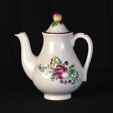Théière en faïence luneville KG décors floral XXe