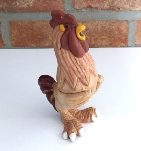 Figurine coq porcelaine - figurine,