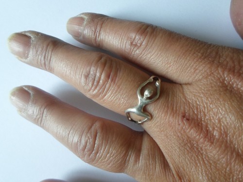 Bague argent massif - massif,, corps