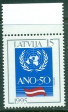 Latvia  1995  50th Anniversary of the United Nations     MNH