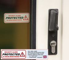 4 x PROTECTED WINDOW STICKERS