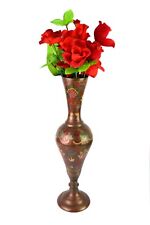 Old Émail Travail Vase 50.8cm