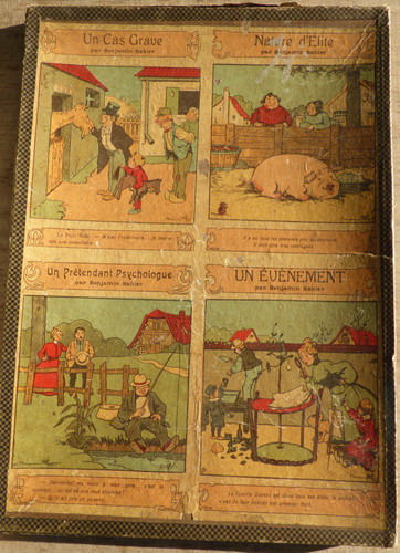 Jeu ancien boîte - boîte, puzzles