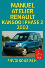 Manuel Atelier Renault Kangoo 1 Phase 2 2002 RTA Revue Technique Français PDF CD