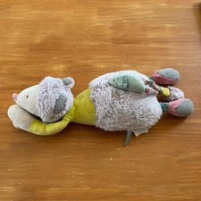 Doudou Peluche Souris Les Pachats Moulin Roty Boîte À Musique Musical Jaune Vert