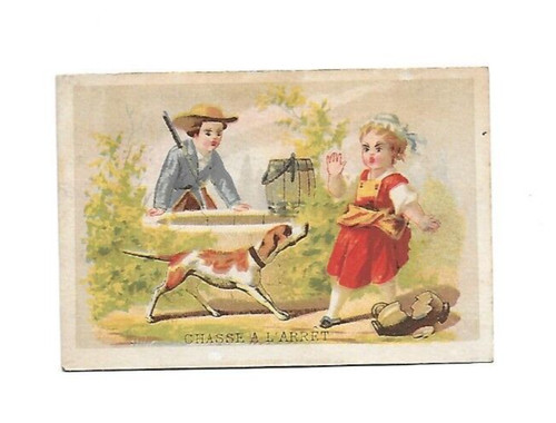 Ancien chromo publicitaire - publicitaire, h