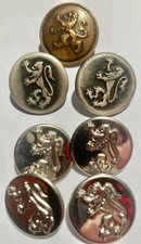 7 BOUTONS UNIFORME MILITAIRE