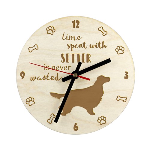 Setter anglais horloge - , en