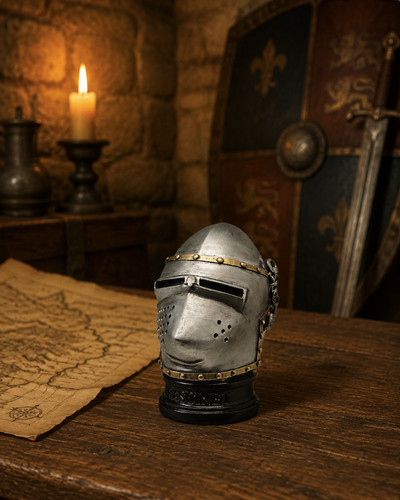 Casque miniature bascinet - casque, 6cm